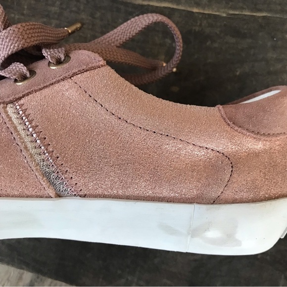 Sam Edelman "Baylee" metallic shimmer pink sneakers, Size 8 - Picture 9 of 12